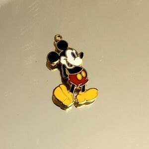 EUC Vtg Disney Mickey Mouse Enamel Pendant Charm